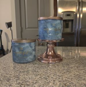 2 Bath & Body Works "Grateful" 3 Wick Candles